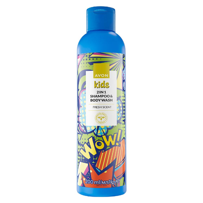 2w1 szampon i żel pod prysznic Fresh Avon Kids – 200 ml