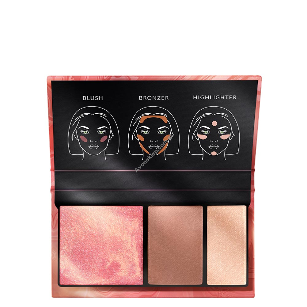 Paletka do twarzy 3w1 Avon True Color Sunkissed