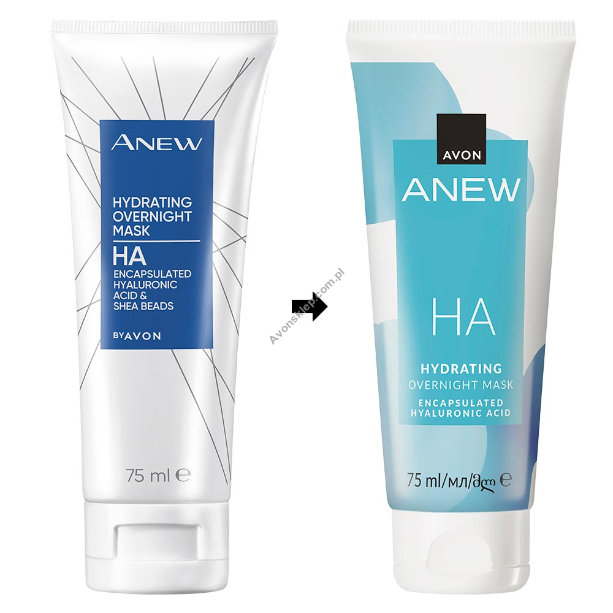 Głęboko regenerujący krem-maska do twarzy na noc z technologią Hyaluronic-3X - Anew Clinical