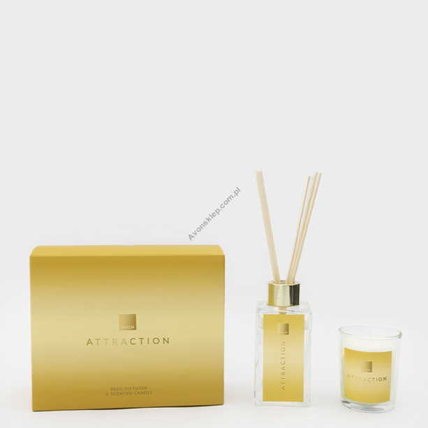 Zestaw prezentowy z zapachami do domu Attraction Gold Color Group jeden rozmiar