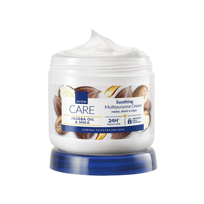Kojący krem do twarzy, rąk i ciała 3w1 z olejkiem jojoba i masłem shea - 400ml