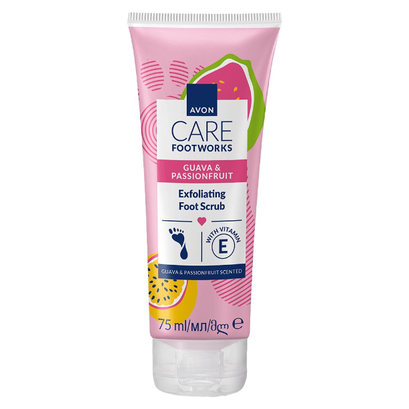 Złuszczający scrub do stóp Guawa i Marakuja Foot Works – 75 ml