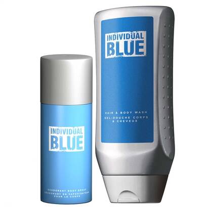 Zestaw Individual Blue ( dezodorant w sprayu, żel pod prysznic)