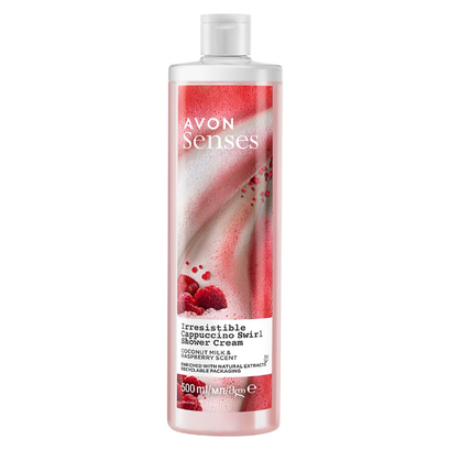 Kremowy żel pod prysznic Cappuccino Swirl Senses Avon – 500 ml