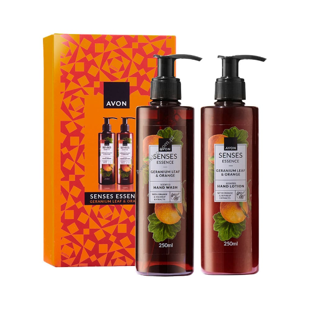 Zestaw upominkowy Senses Essence Liść geranium i pomarańcza